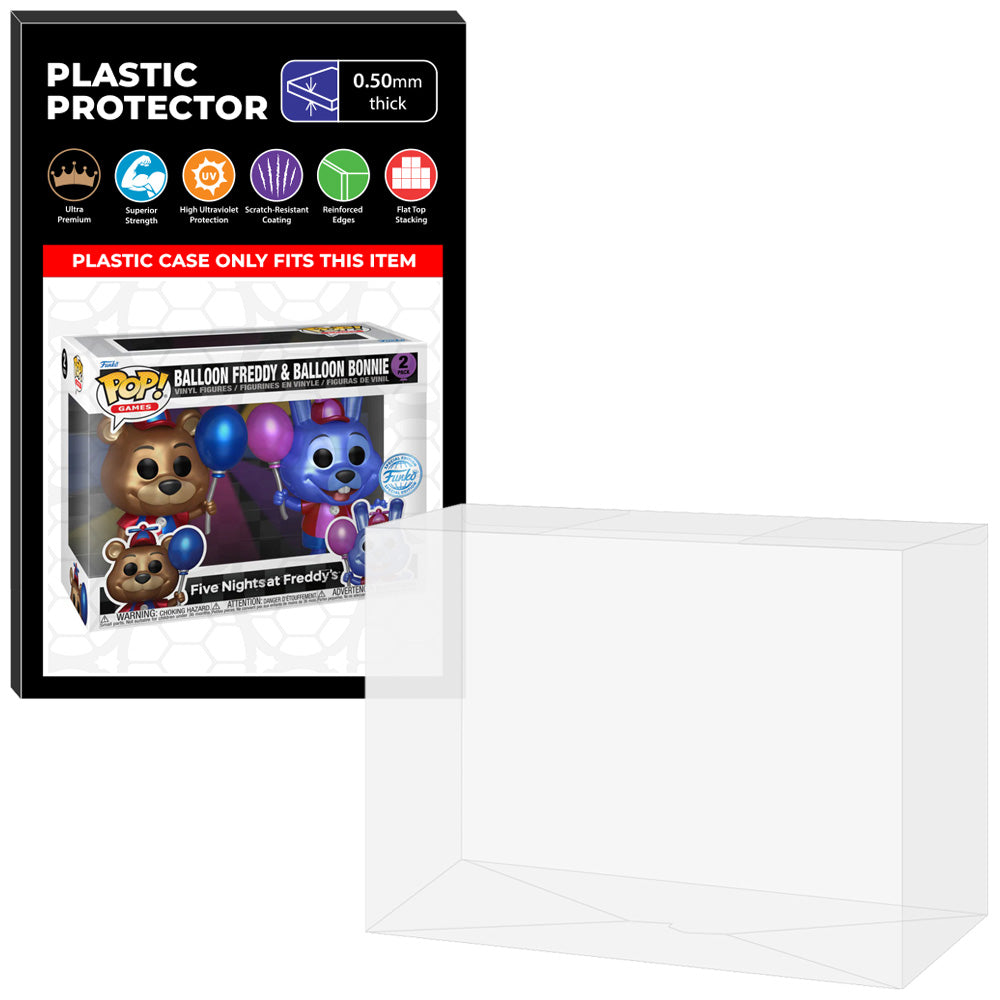 Pop Protector for 2 Pack Balloon Freddy & Balloon Bonnie Metallic Funko Pop on The Protector Guide App by Display Geek