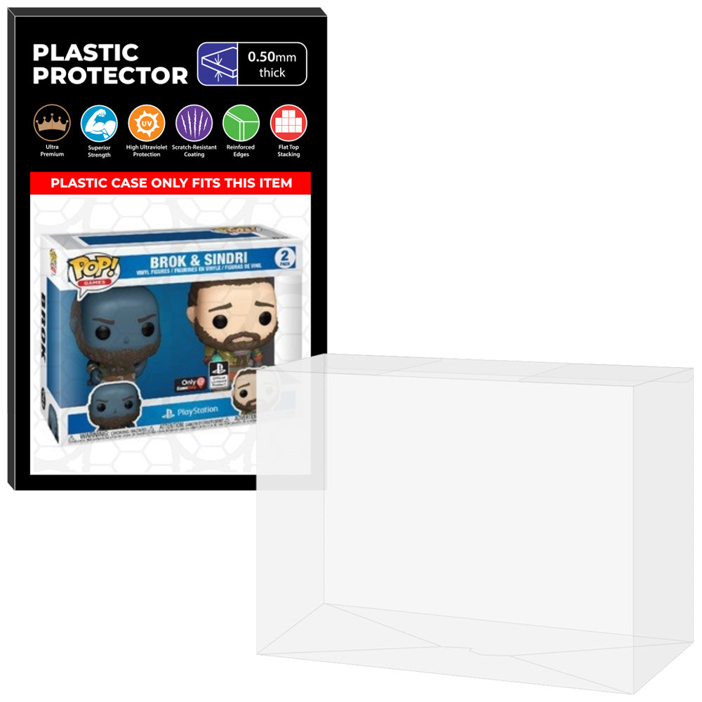 Pop Protector for 2 Pack Brok & Sindri Funko Pop on The Protector Guide App by Display Geek