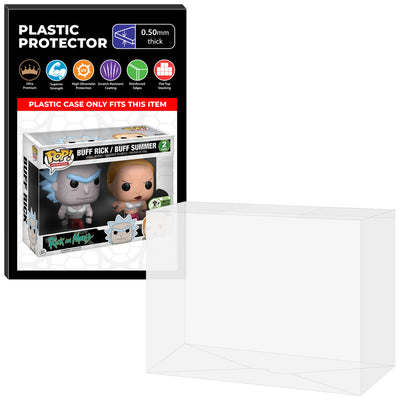 Pop Protector for 2 Pack Buff Rick & Buff Summer ECCC Funko Pop on The Protector Guide App by Display Geek