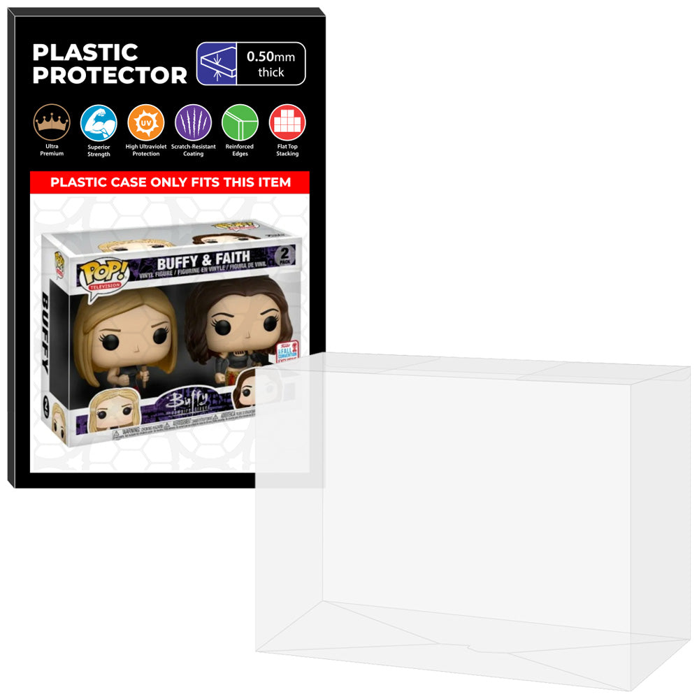 Pop Protector for 2 Pack Buffy & Faith NYCC Funko Pop on The Protector Guide App by Display Geek