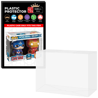 Pop Protector for 2 Pack Captain America & Iron Man Civil War FYE Funko Pop