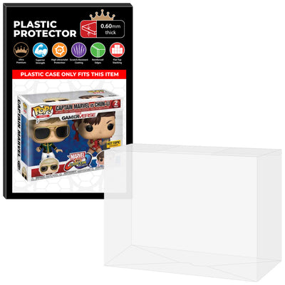 Pop Protector for 2 Pack Captain Marvel vs Chun-Li Funko Pop