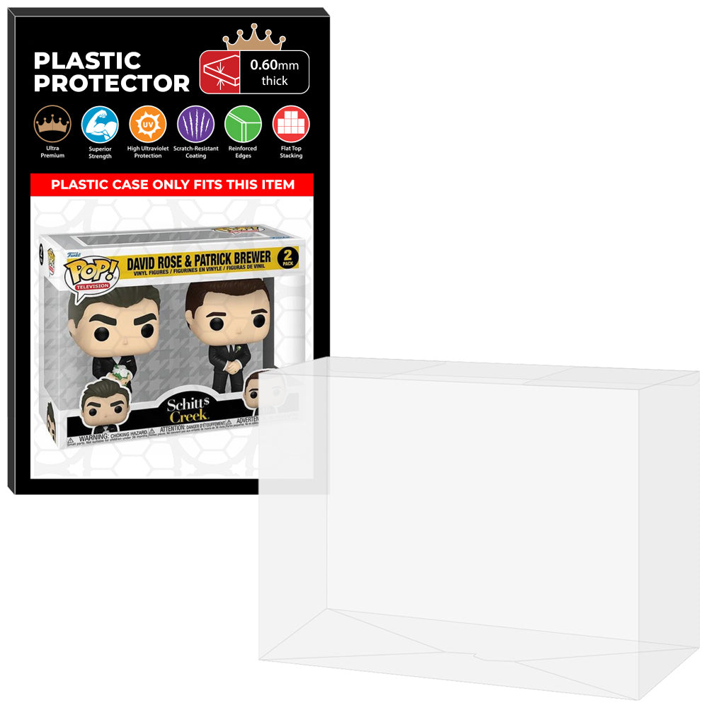 Pop Protector for 2 Pack David Rose & Patrick Brewer Wedding Funko Pop