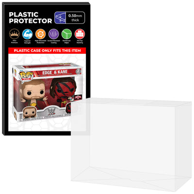 Pop Protector for 2 Pack WWE Edge & Kane TargetCon Funko Pop on The Protector Guide App by Display Geek