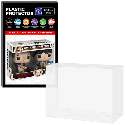 Pop Protector for 2 Pack Eleven with Eggos & Mike Funko Pop on The Protector Guide App by Display Geek