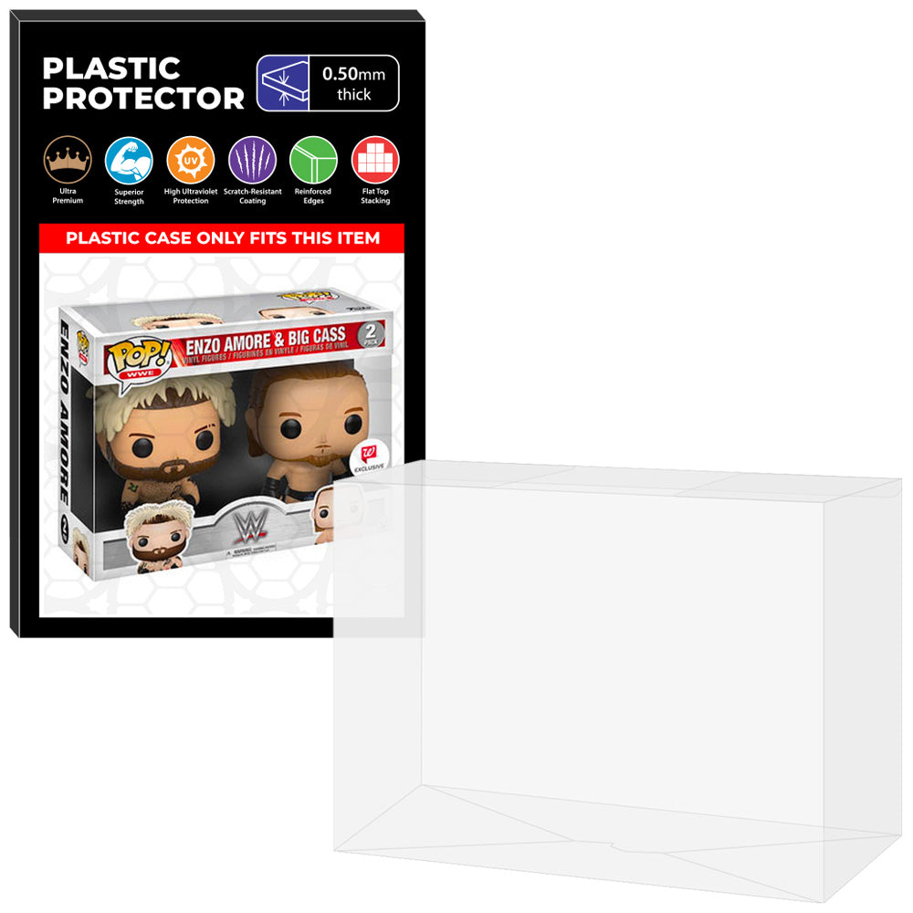 Pop Protector for 2 Pack Enzo Amore & Big Cass Funko Pop on The Protector Guide App by Display Geek