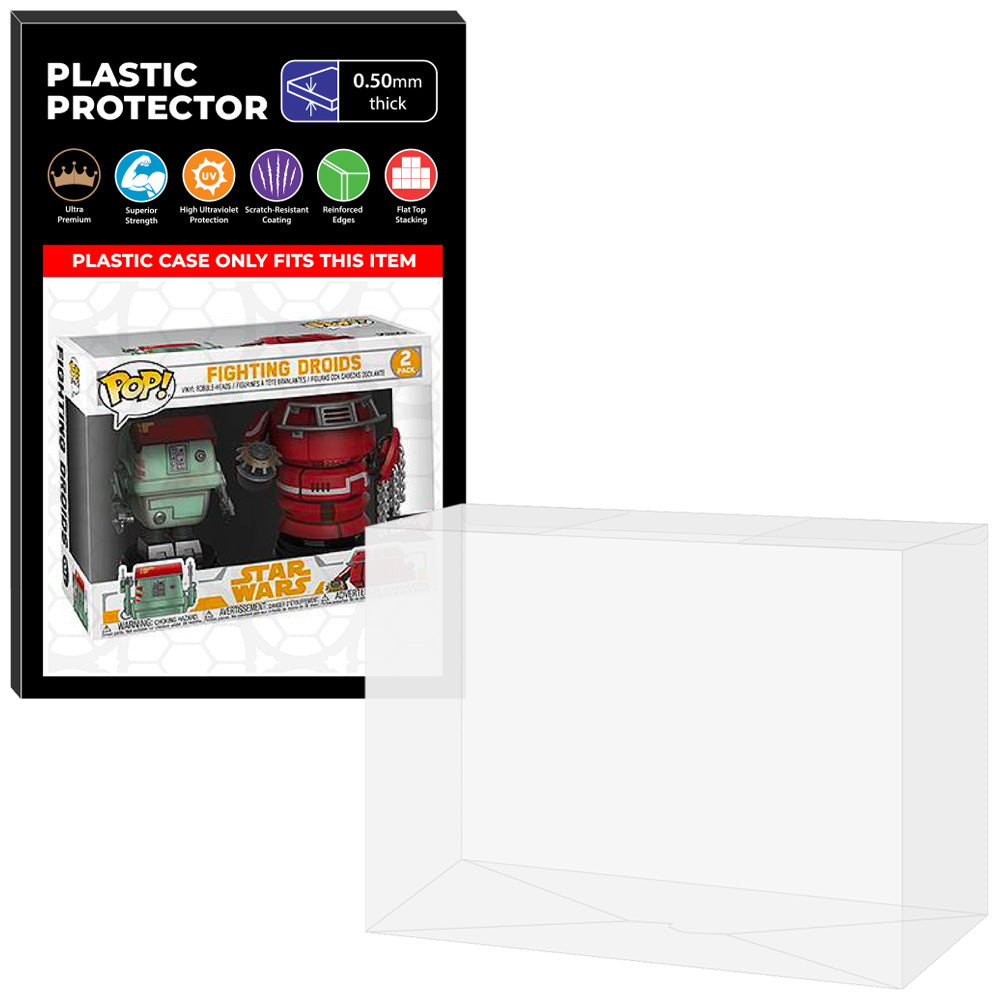 Pop Protector for 2 Pack Fighting Droids Funko Pop on The Protector Guide App by Display Geek