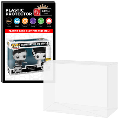 Pop Protector for 2 Pack Frankenstein & The Bride Funko Pop