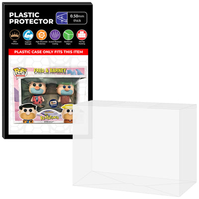 Pop Protector for 2 Pack Fred & Barney Black & Green Hair Funko Pop on The Protector Guide App by Display Geek