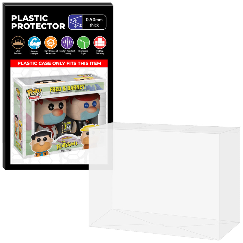 Pop Protector for 2 Pack Fred & Barney Red Hair SDCC Funko Pop on The Protector Guide App by Display Geek