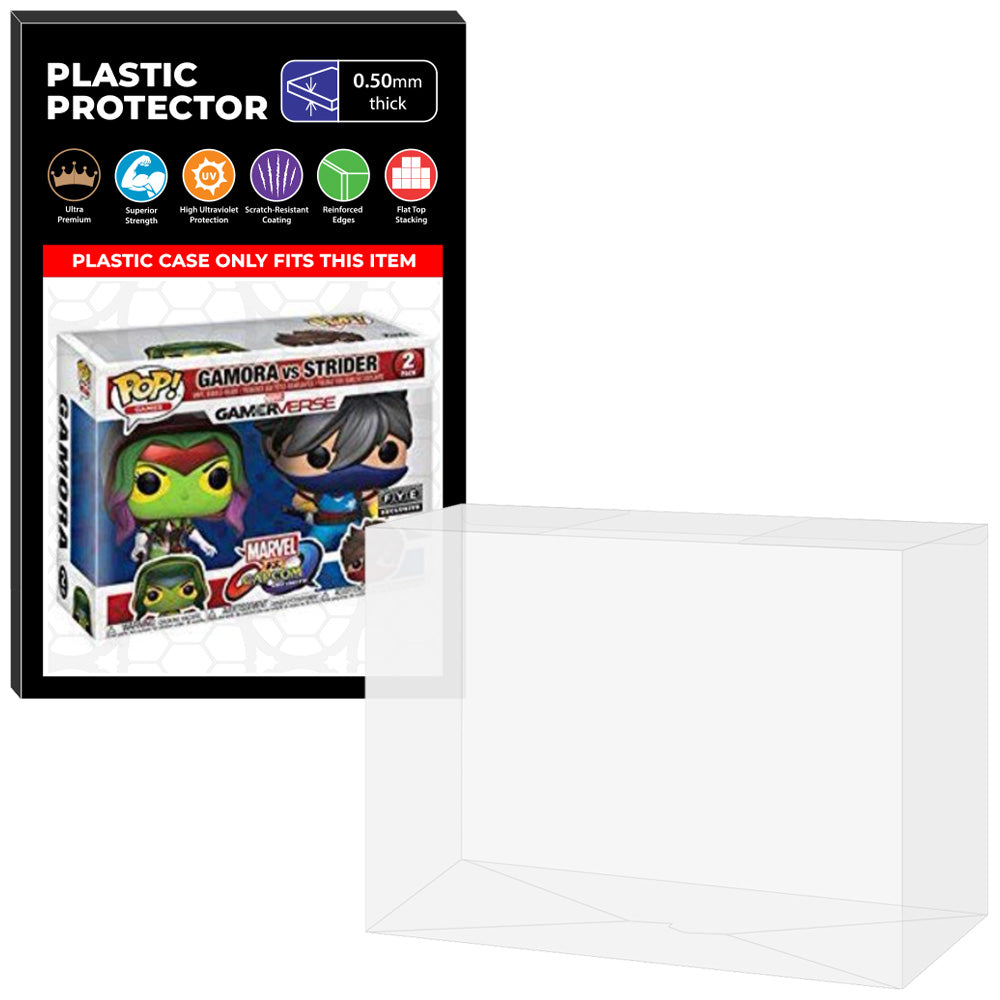 Pop Protector for 2 Pack Gamora vs Strider Player 2 Funko Pop on The Protector Guide App by Display Geek