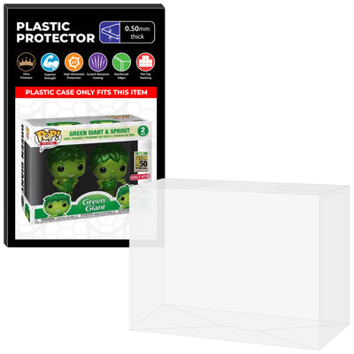 Pop Protector for 2 Pack Green Giant & Sprout Metallic Funko Pop