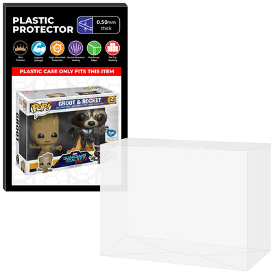 Pop Protector for 2 Pack Groot & Rocket Vol. 2 Funko Pop