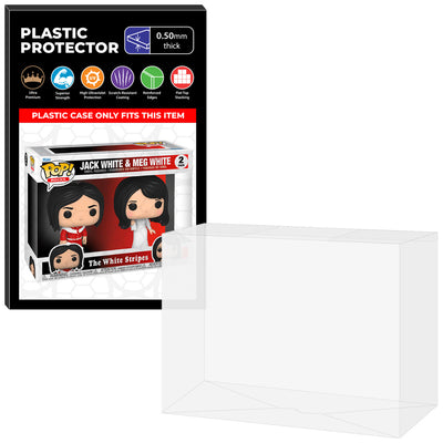 Pop Protector for 2 Pack Jack White & Meg White Funko Pop