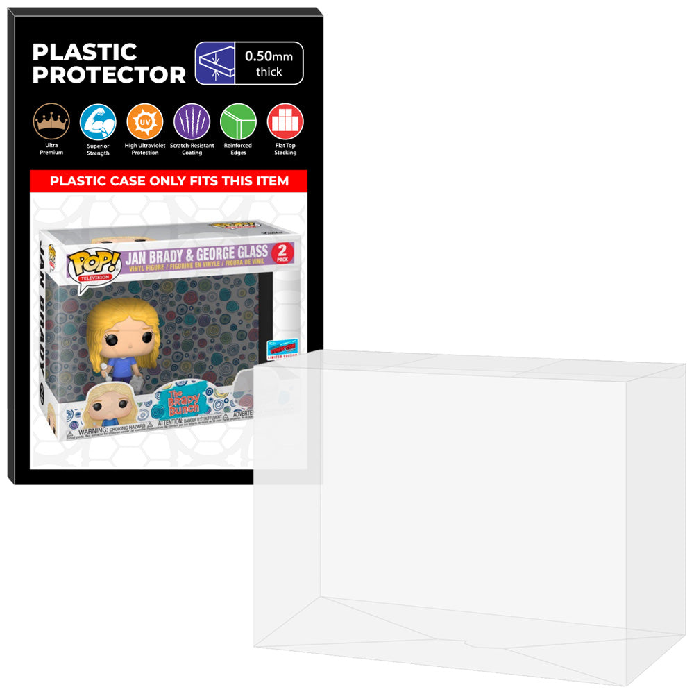 Pop Protector for 2 Pack Jan Brady & George Glass NYCC Funko Pop