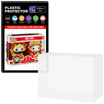 Pop Protector for 2 Pack Jing & Chou Funko Pop