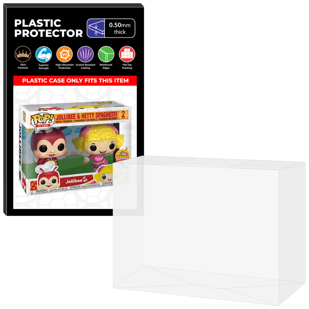 Pop Protector for 2 Pack Jollibee & Hetty Spaghetti Funko Pop