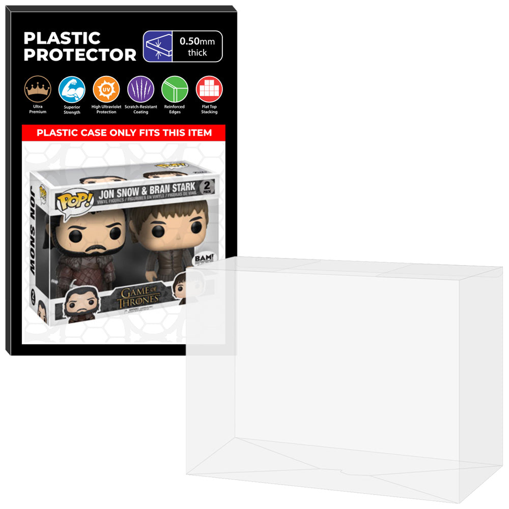 Pop Protector for 2 Pack Jon Snow & Bran Stark Funko Pop