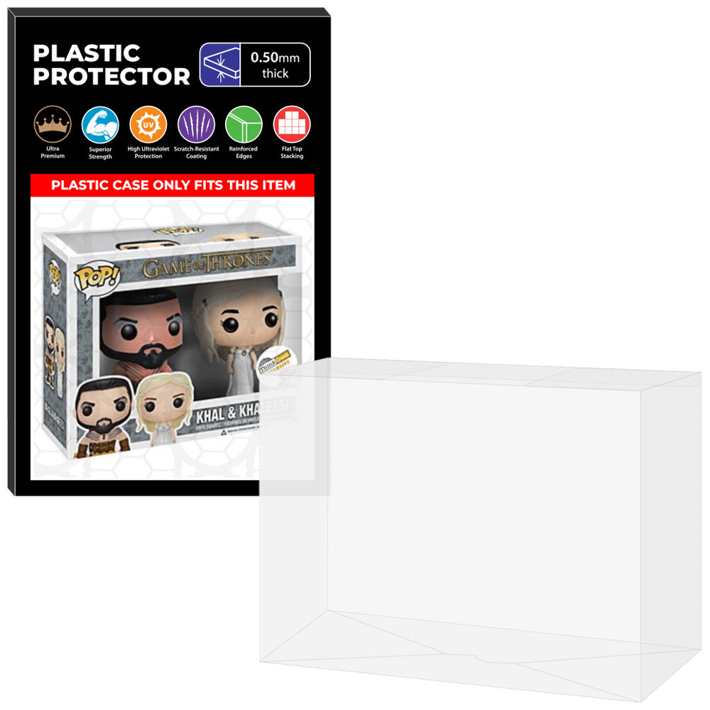 Pop Protector for 2 Pack Khal & Khaleesi Funko Pop