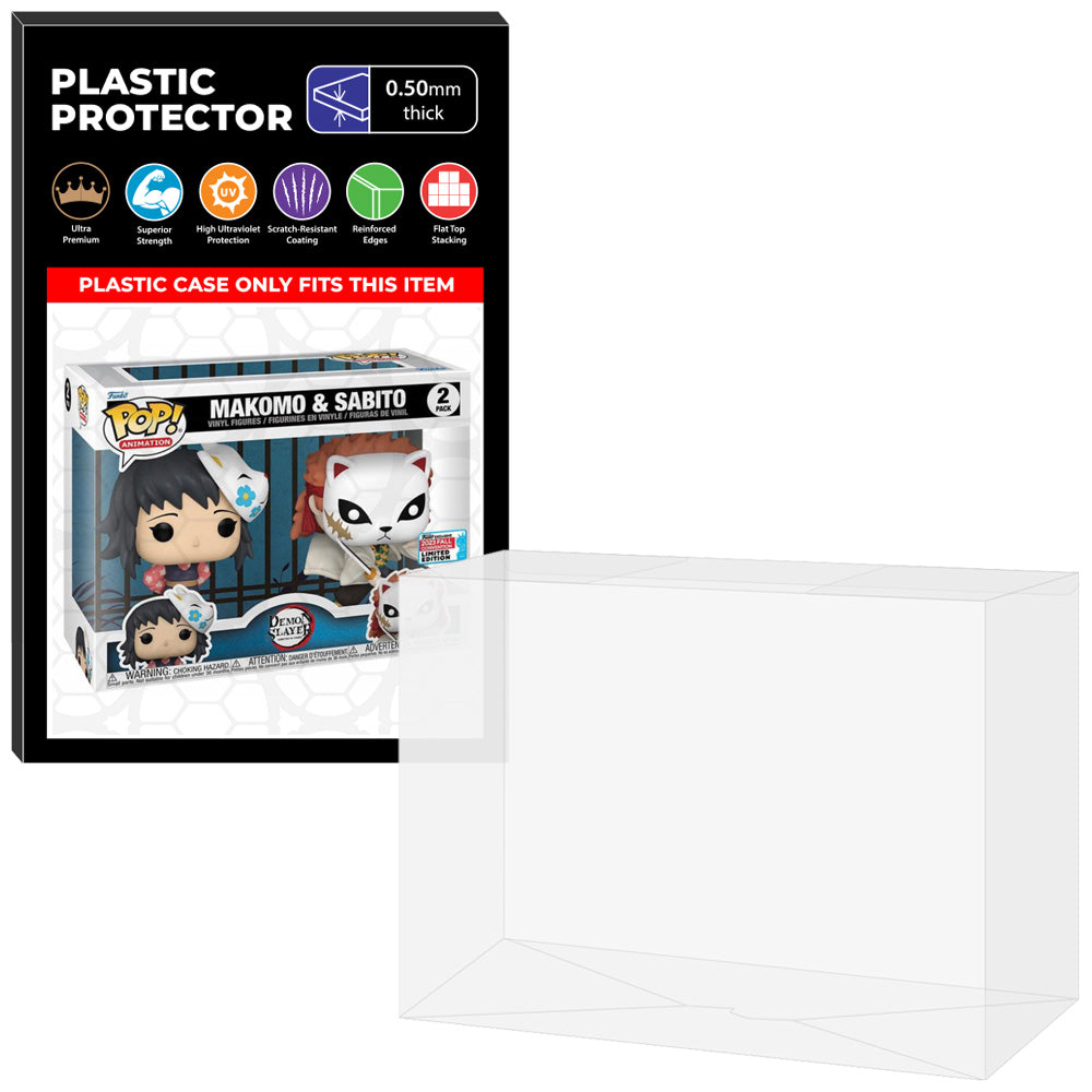 Pop Protector for 2 Pack Makomo & Sabito NYCC Funko Pop