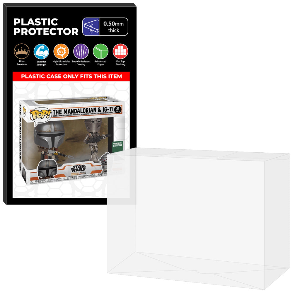 Pop Protector for 2 Pack The Mandalorian & IG-11 Funko Pop