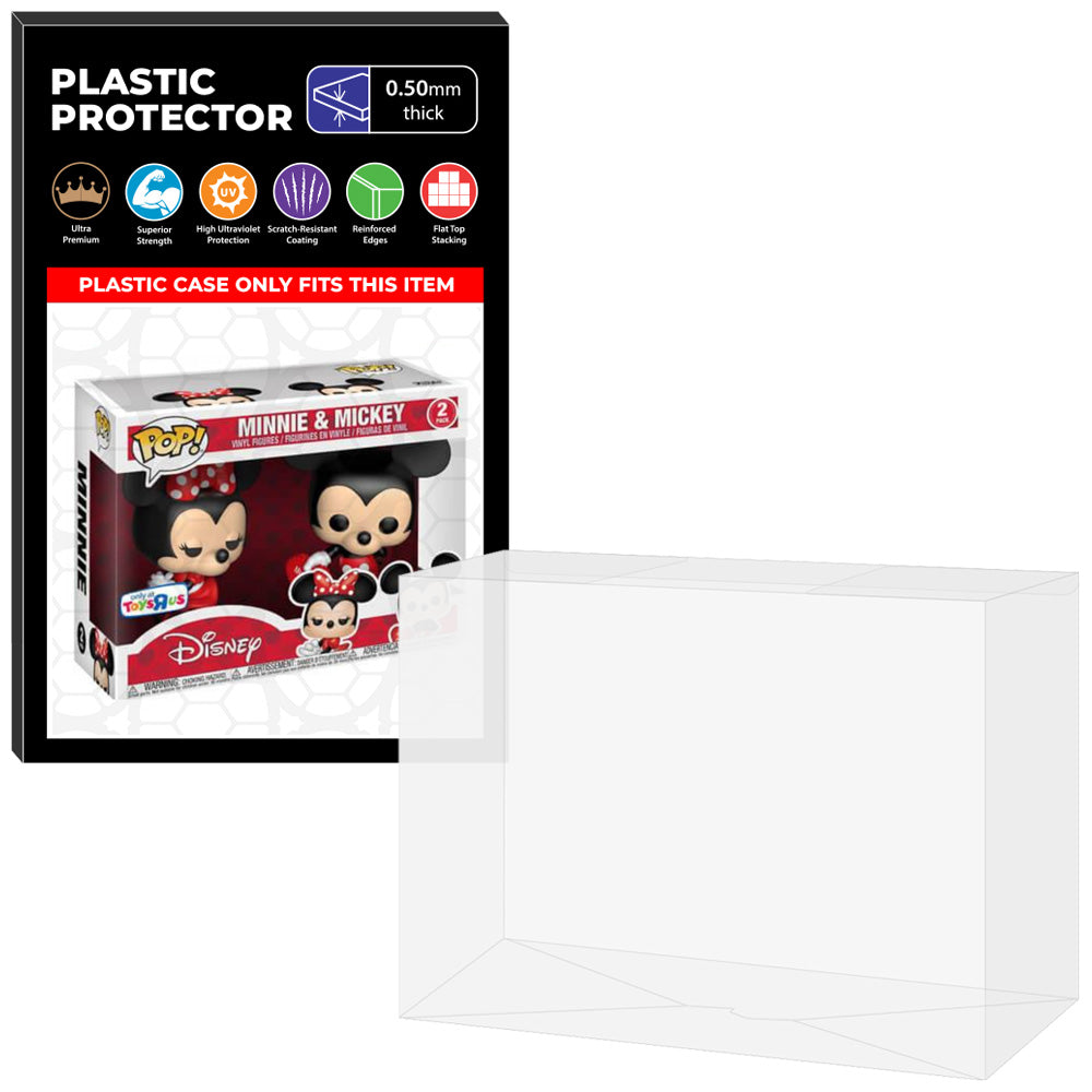 Pop Protector for 2 Pack Minnie & Mickey Valentine Funko Pop