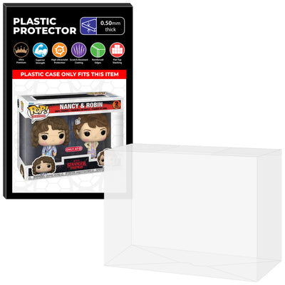 Pop Protector for 2 Pack Stranger Things Robin & Steve Blacklight Funko Pop