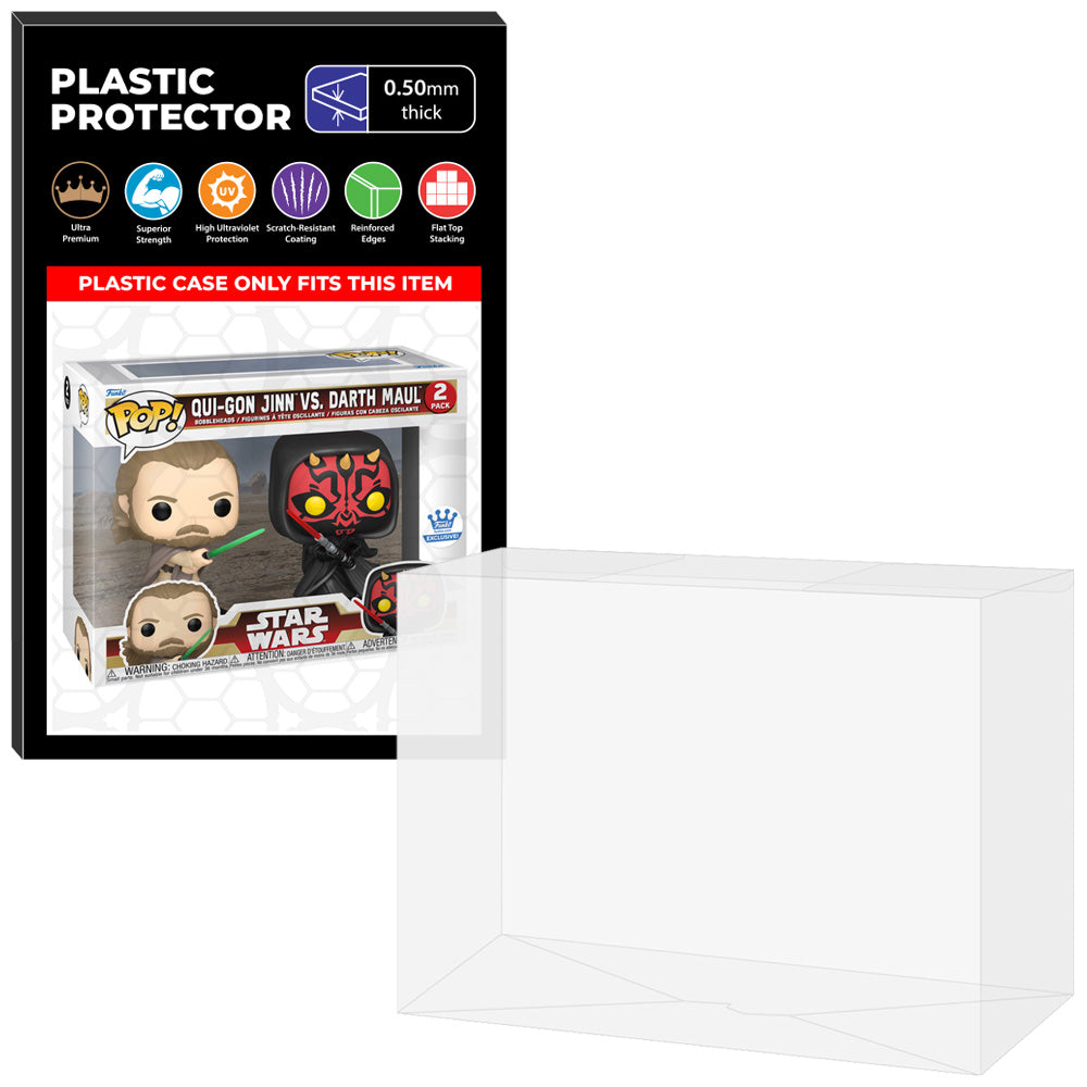 Pop Protector for 2 Pack Qui-Gon Jinn vs Darth Maul Funko Pop