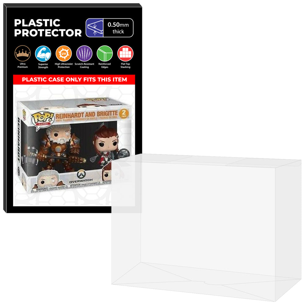 Pop Protector for 2 Pack Reinhardt & Brigitte Funko Pop on The Protector Guide App by Display Geek