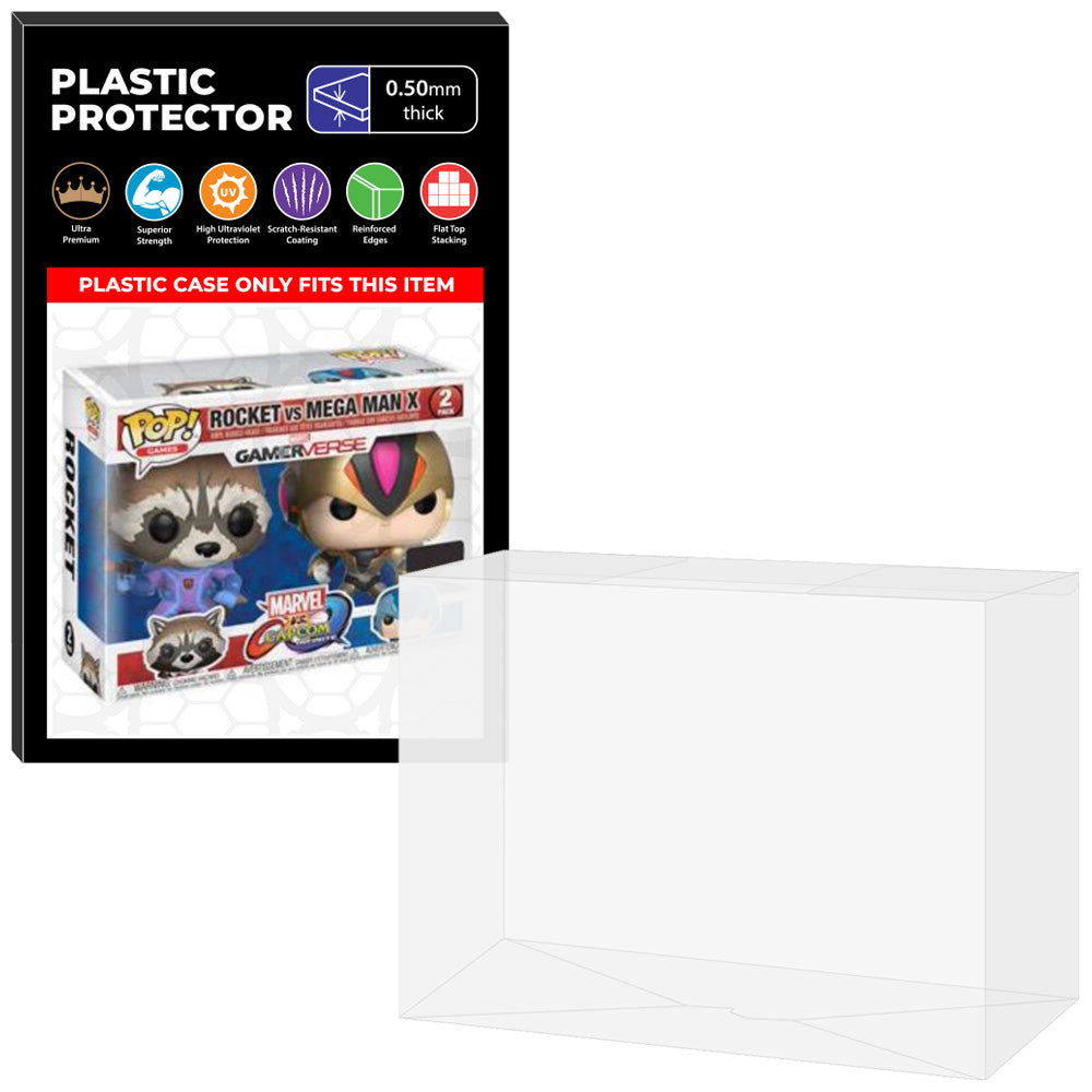 Pop Protector for 2 Pack Rocket Raccoon vs Mega Man X Funko Pop