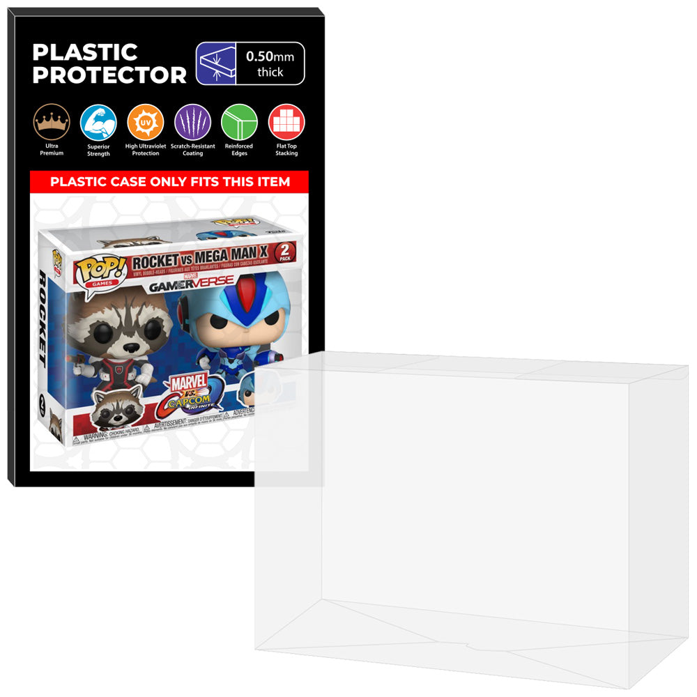 Pop Protector for 2 Pack Rocket Raccoon vs Mega Man X Funko Pop