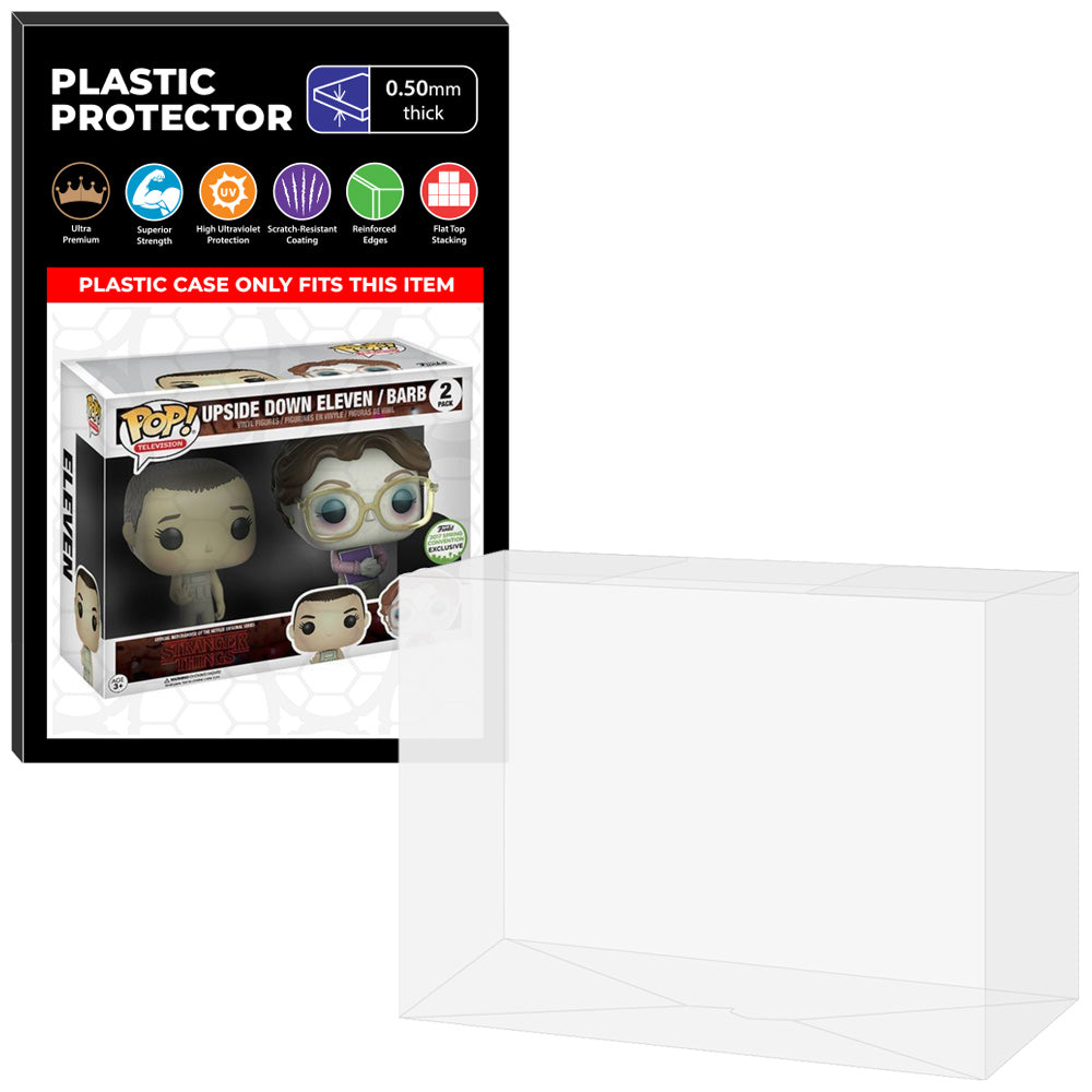 Pop Protector for 2 Pack Upside Down Eleven & Barb ECCC Funko Pop