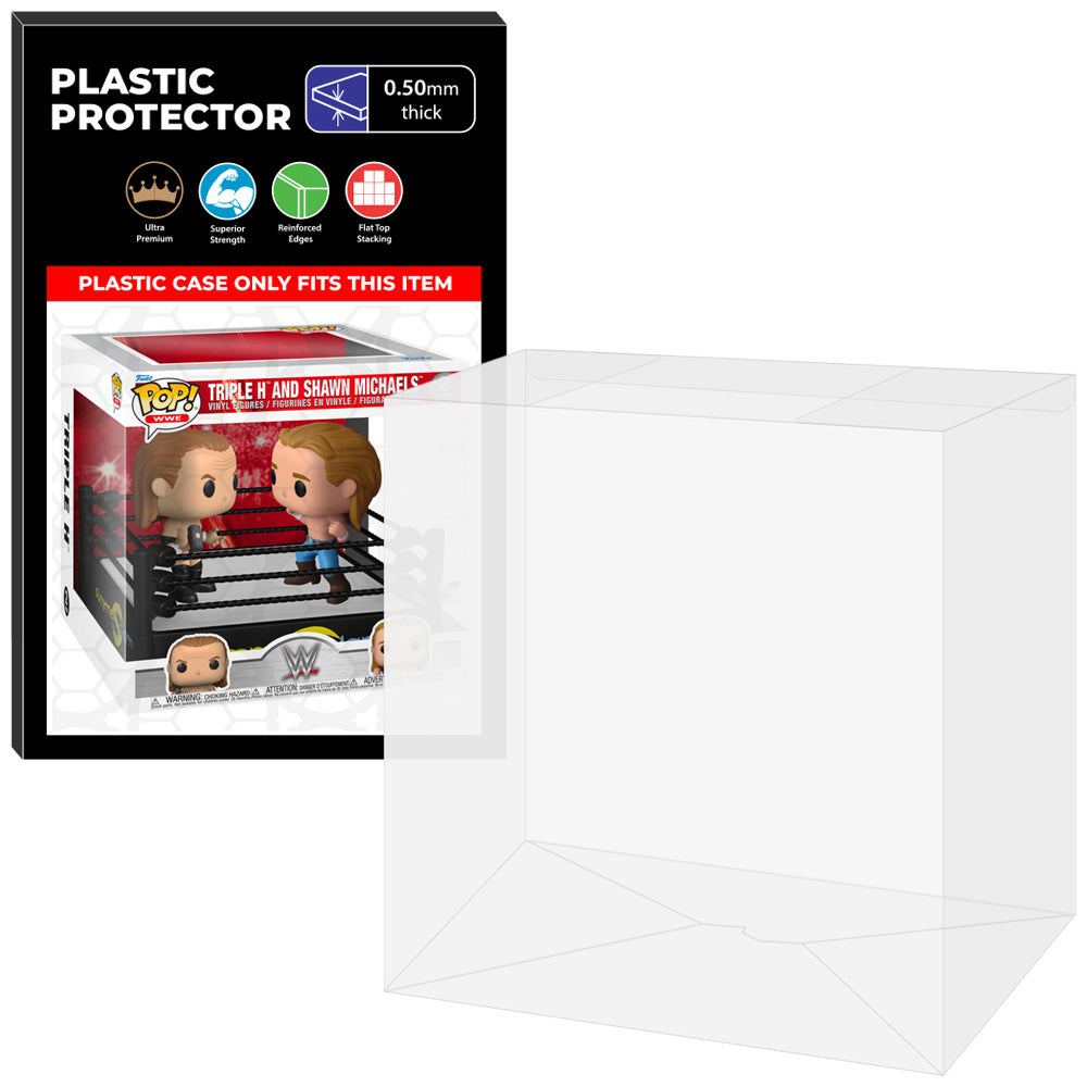 Pop Protector for 2 Pack Wrestling Ring Stone Cold Steve Austin and The Rock Funko Pop