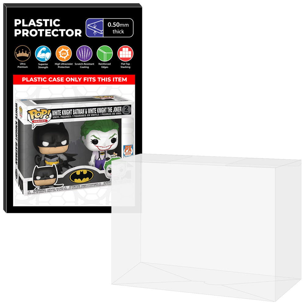 Pop Protector for 2 Pack White Knight Batman & The Joker Funko Pop