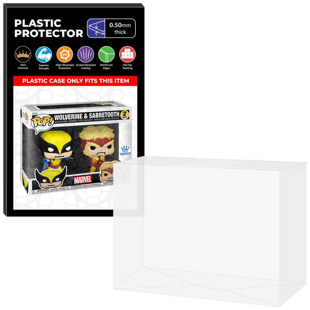 Pop Protector for 2 Pack Wolverine & Sabretooth Funko Pop