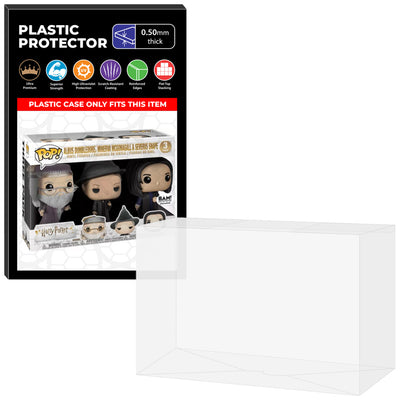 Pop Protector for 3 Pack Albus Dumbledore, Minerva McGonagall & Snape Funko Pop on The Protector Guide App by Display Geek