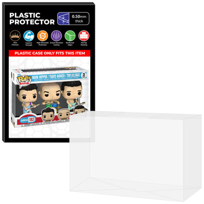 Pop Protector for 3 Pack Blink 182 Mark, Travis & Tom Playing Instruments Funko on The Protector Guide App by Display Geek