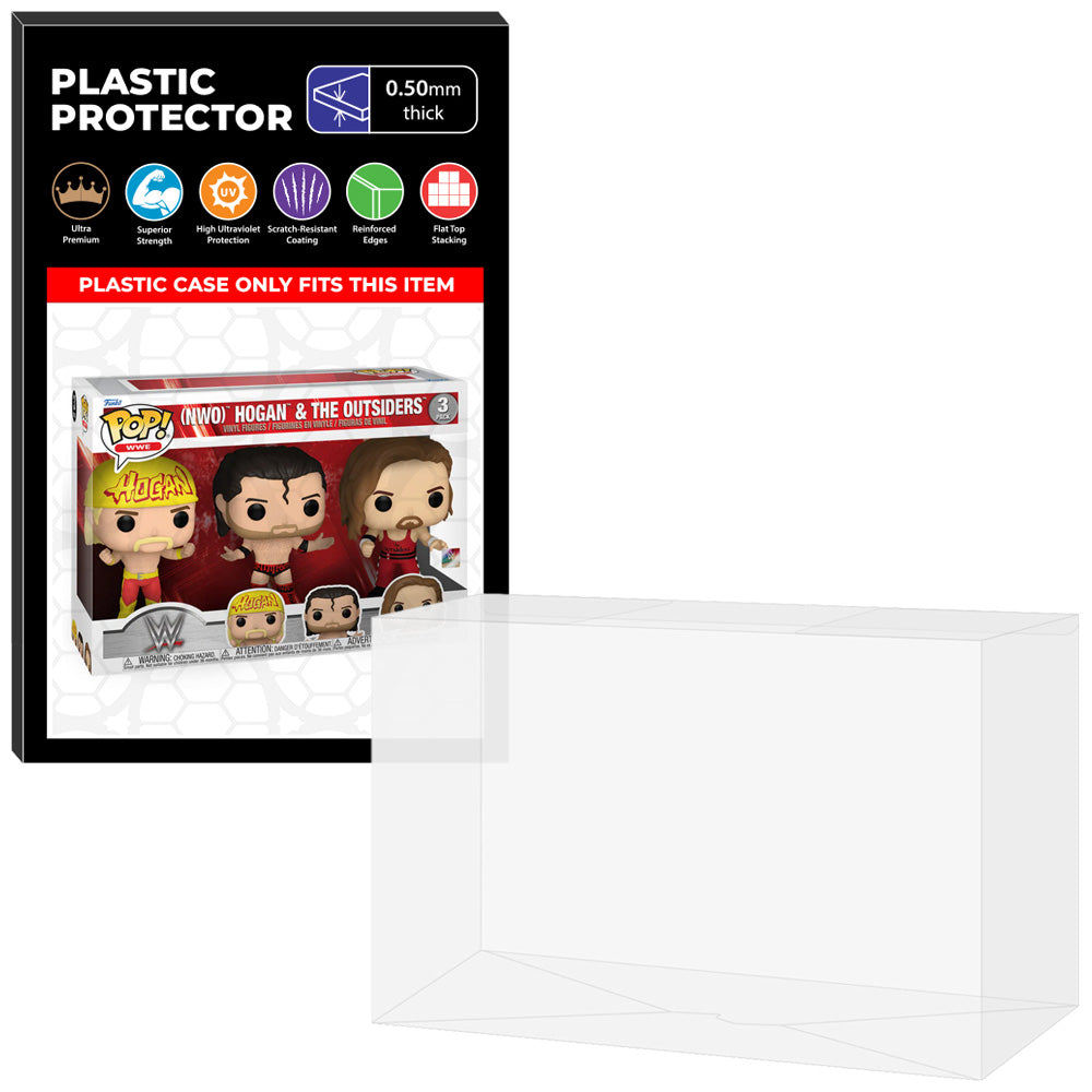 Pop Protector for 3 Pack NWO Hogan & the Outsiders Funko Pop on The Protector Guide App by Display Geek