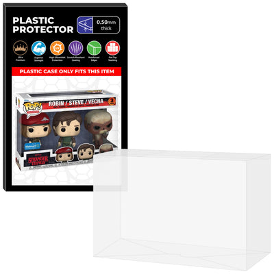 Pop Protector for 3 Pack Stranger Things Robin, Steve & Vecna Funko Pop on The Protector Guide App by Display Geek