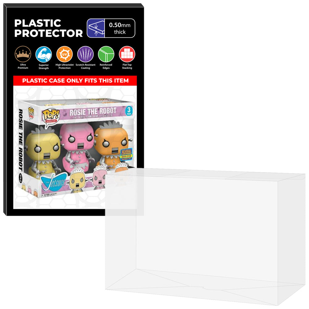 Pop Protector for 3 Pack The Jetsons Rosie the Robot Funko Pop on The Protector Guide App by Display Geek