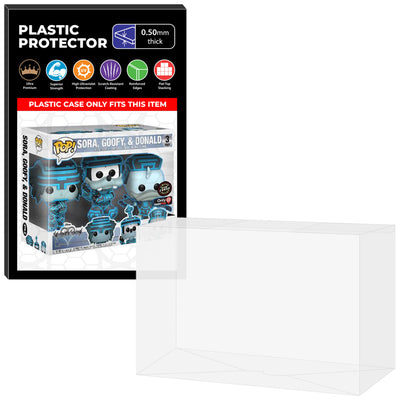 Pop Protector for 3 Pack Kingdom Hearts Sora, Goofy & Donald Tron Funko Pop on The Protector Guide App by Display Geek