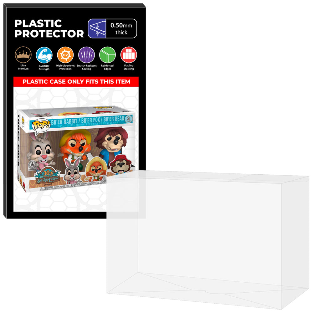 Pop Protector for 3 Pack Br'er Rabbit, Br'er Fox & Br'er Bear Funko Pop on The Protector Guide App by Display Geek