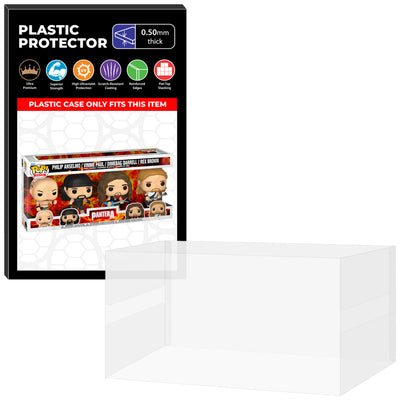 Pop Protector for 4 Pack Pantera Philip, Vinnie, Dimebag Darrell & Rex Funko Pop on The Protector Guide App by Display Geek