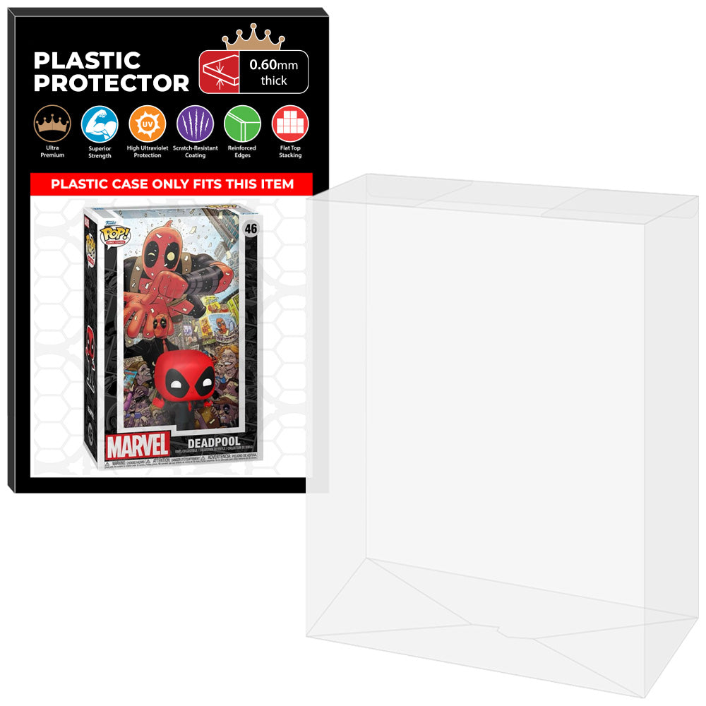 Pop Protector for Deadpool #46 Funko Pop Comic Covers on The Protector Guide App by Display Geek