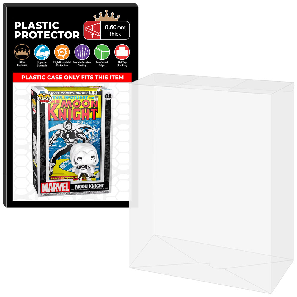 Pop Protector for Moon Knight #08 Funko Pop Comic Covers on The Protector Guide App by Display Geek