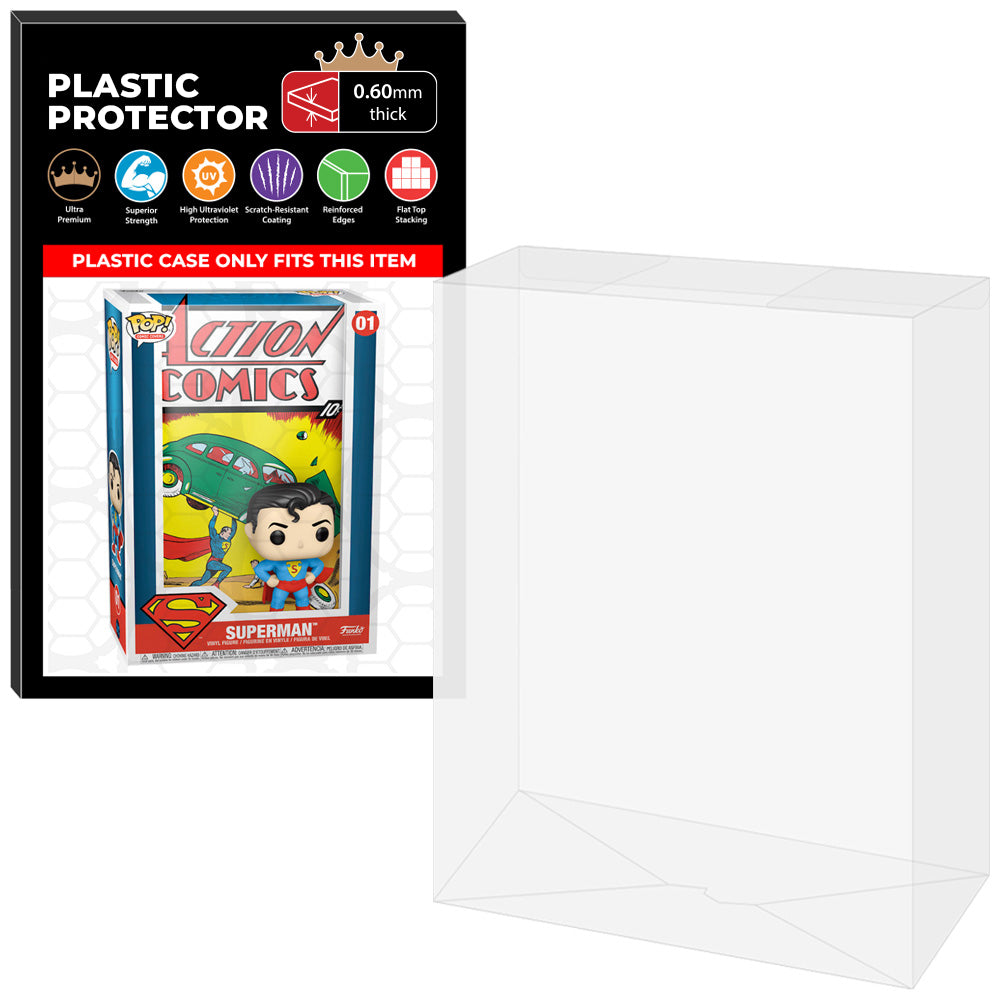 Pop Protector for Superman Action Comics #01 Funko Pop Comic Covers on The Protector Guide App by Display Geek