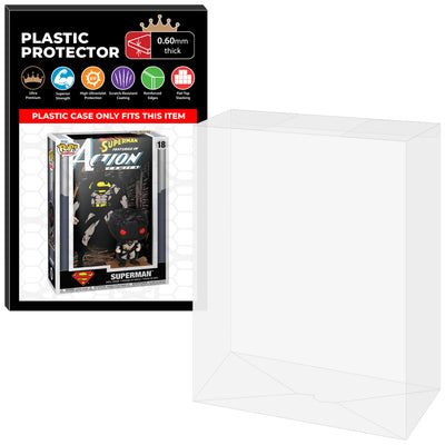 Pop Protector for Superman Action Comics Shadowed #18 Funko Pop Comic Covers on The Protector Guide App by Display Geek