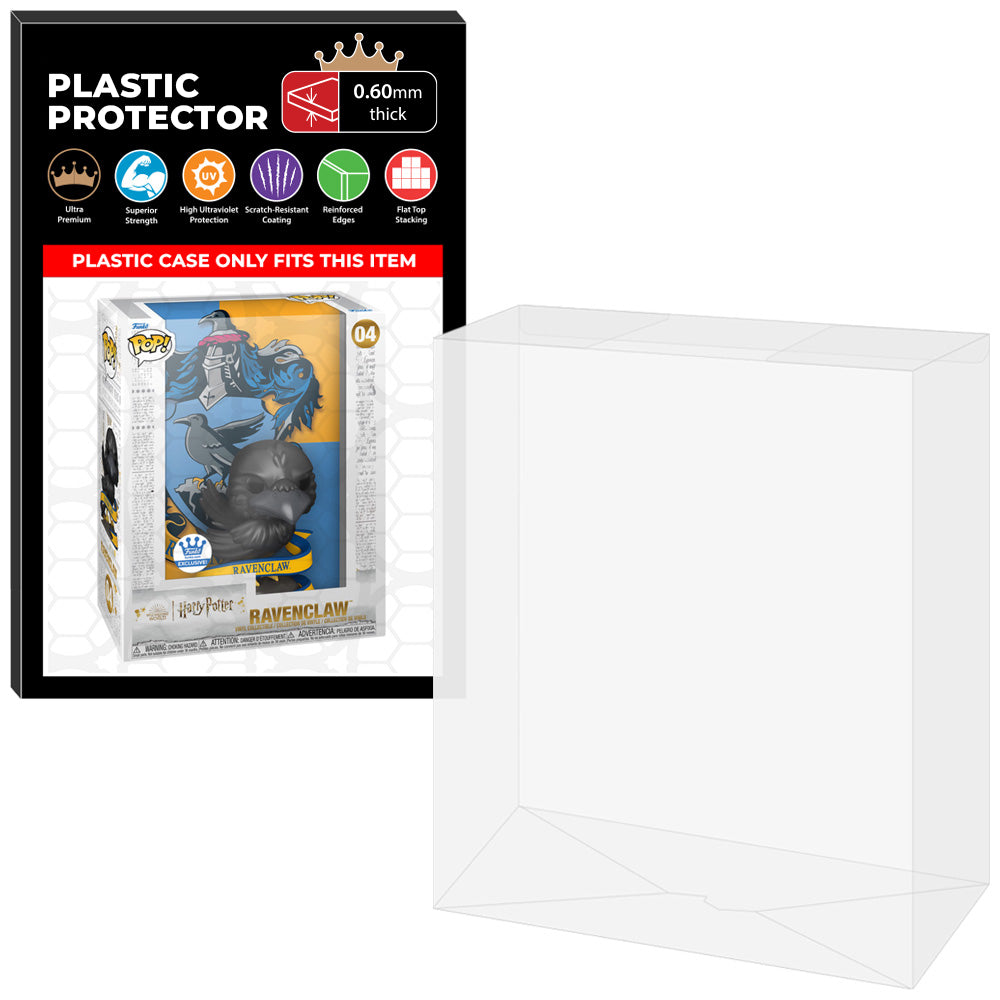 Pop Protector for Ravenclaw #04 Funko Pop Covers on The Protector Guide App by Display Geek - 0.60mm Thick UV Resistant Funko Pop Shield Protectors - The Best Quality Ultra Premium, Superior Strength, High Ultraviolet Protection, Scratch Resistant Coating, Reinforced Edges, Flat Top Stacking