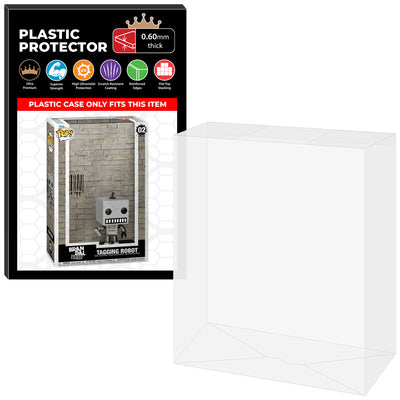 Pop Protector for Brandalised Tagging Robot #02 Funko Pop Art Covers on The Protector Guide App by Display Geek - 0.60mm Thick UV Resistant Funko Pop Shield Protectors - The Best Quality Ultra Premium, Superior Strength, High Ultraviolet Protection, Scratch Resistant Coating, Reinforced Edges, Flat Top Stacking