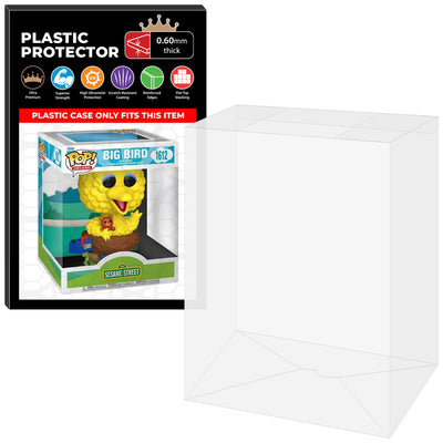 Pop Protector for Big Bird in Nest #1612 Funko Pop Deluxe - 0.60mm Thick UV and Scratch Resistant Shield - Available on The Protector Guide App by Display Geek